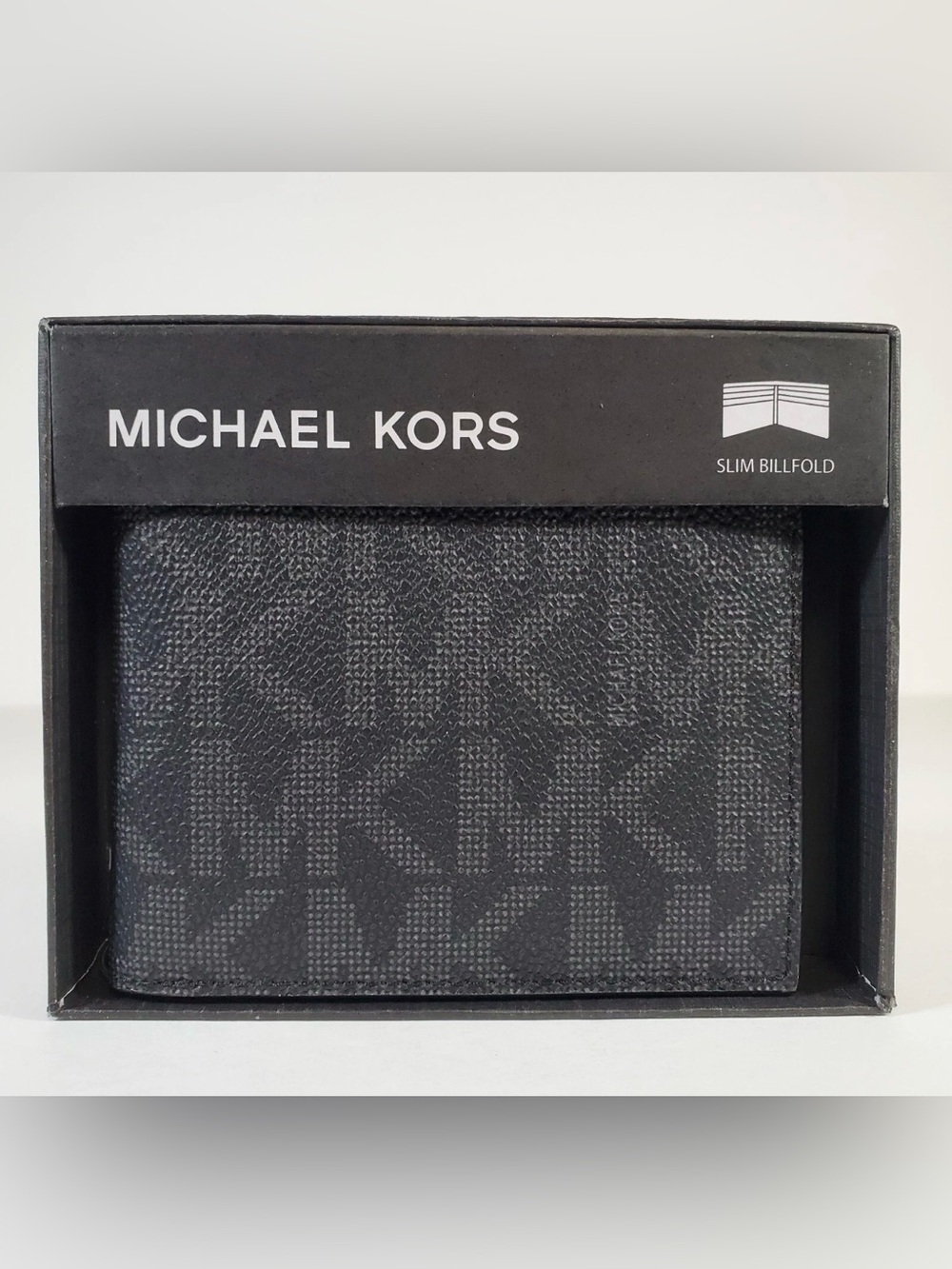 Michael Kors Black Signature MK Slim Wallet